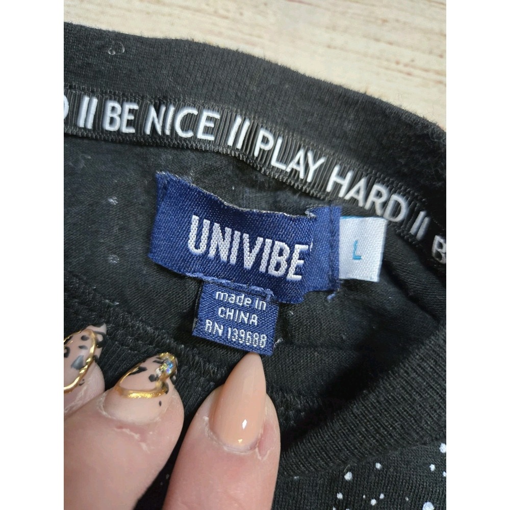 Univibe Boy's T-shirt  Size Large Black Pocket‎ Tee Unisex - Picture 3 of 8